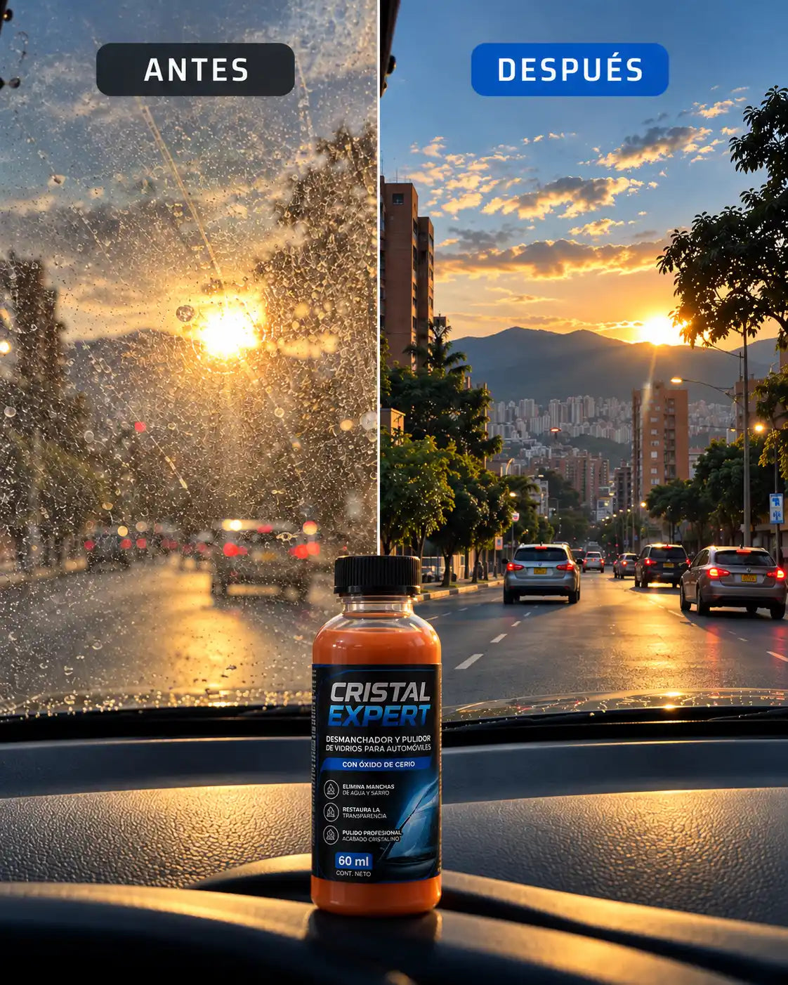 Cristal Expert – Desmanchador y Pulidor de Vidrios