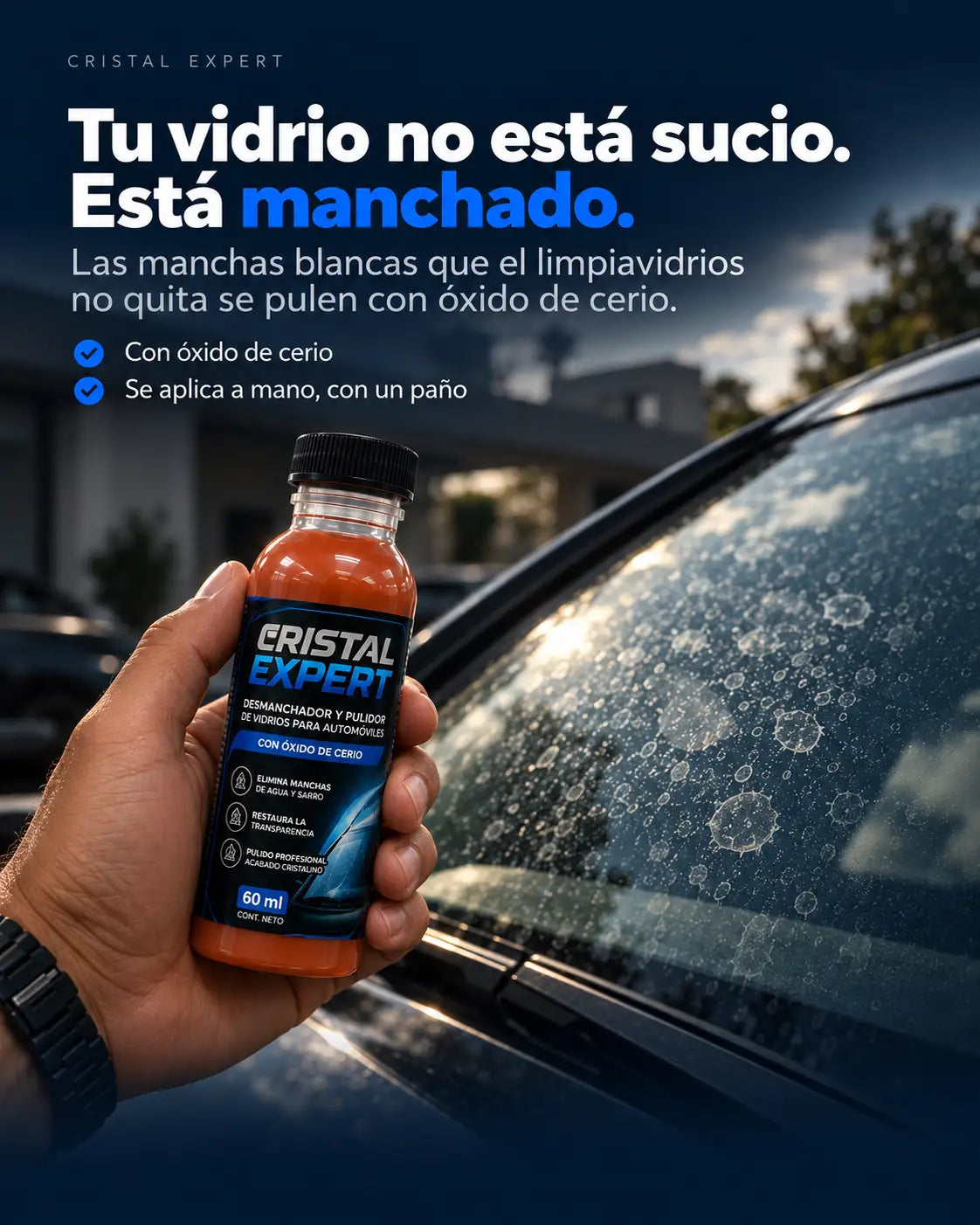 Cristal Expert – Desmanchador y Pulidor de Vidrios