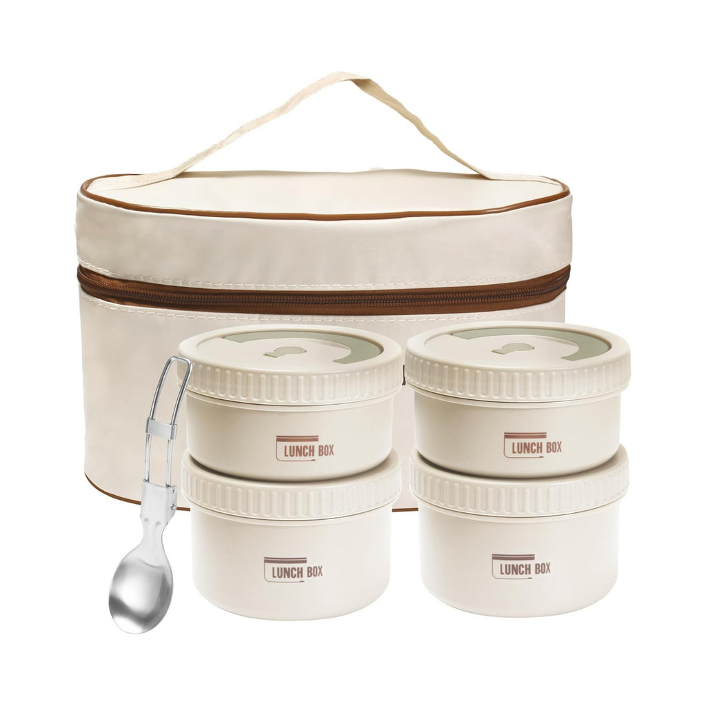 Combo Lunch Box Térmica- 4 Tuppers + Lonchera + Ebook Recetas !Regalo¡